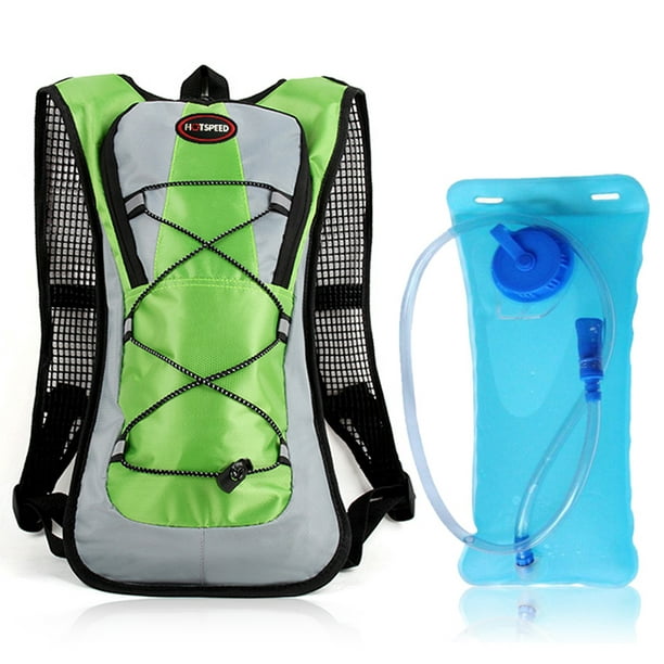 New Bicycle Cycling Rucksack Hydration Pack 5L Bladder Backpack Bag Green